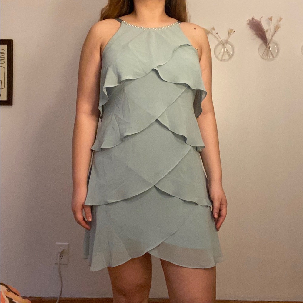 Mint green dress